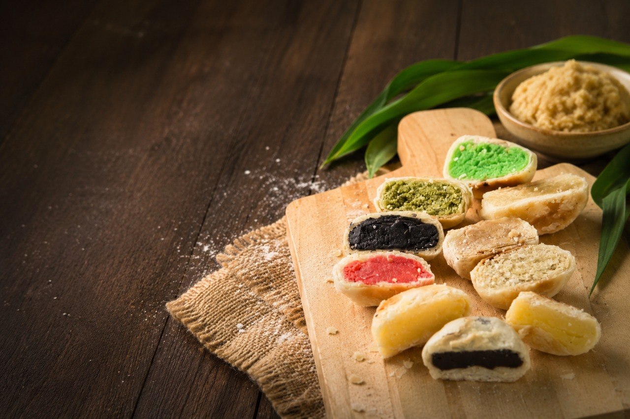 Aneka bakpia Wong Keraton dengan berbagai varian rasa